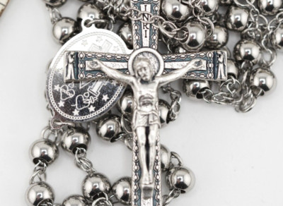 Men's Stainless Steel Rosary (Welded)