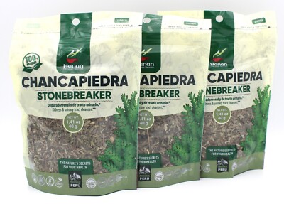Chanca Piedra Herbs  (Stone Breaker Herbs) Phyllantus Niruri (3 Bags) (Hanan)