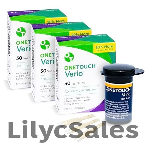 Verio Test Strips for Diabetes Value Pack 90 Coun eBay