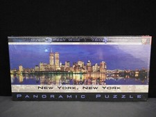 "New York, New York" New York City 750 Pc Panoramic Puzzle 3 Ft Wide NEW