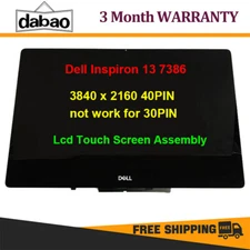 B133ZAN02.5 UHD 4K LCD Touch screen Assembly Display Bezel Dell Inspiron 13 7386