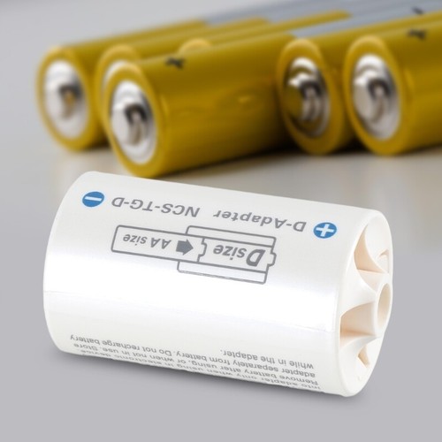 Multipurpose LR6 AA to D LR20 Battery Adapter Sleeve for Toy Wide Compatibility - Picture 6 of 8