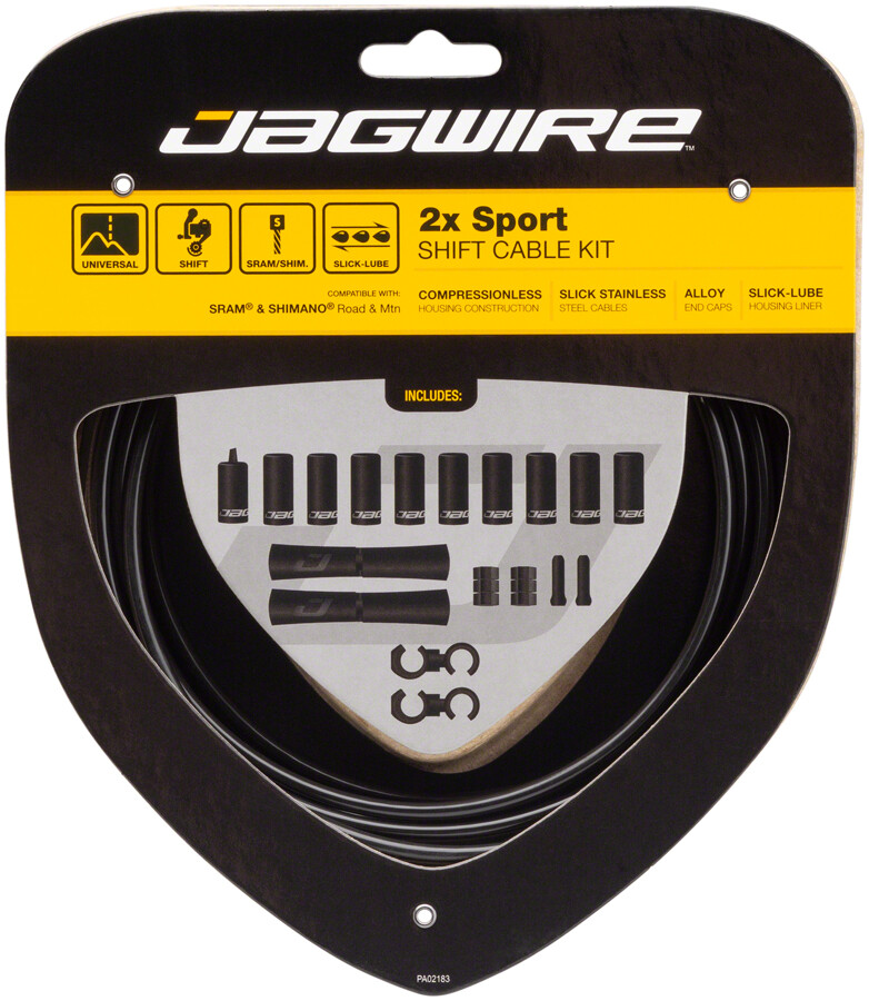 Комплект тросов Jagwire 2x Sport Shift SRAM/, черный