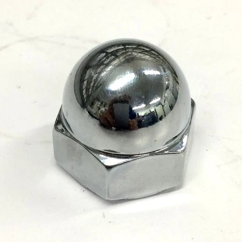 CHROME ACORN NUT 7/8"-24 harley hd triple tree steering stem springer girder