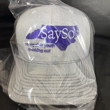 SaySo Strong Able Youth Speaking Out Hat / Cap Mesh Snapback Logo