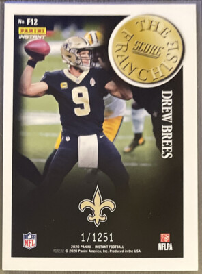 2020 Panini Instant SCORE - THE FRANCHISE Drew Brees #F12 SP # d 1/1251