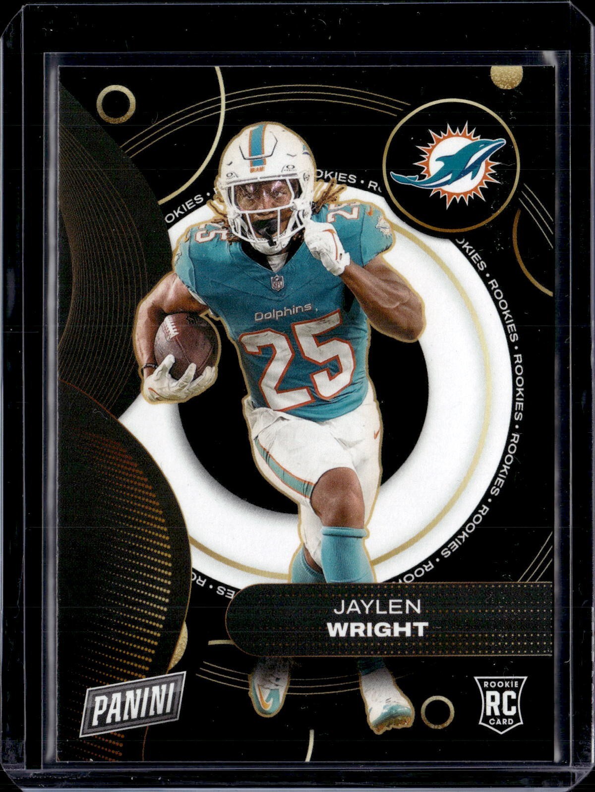 2024 Panini Player of the Day #RC11 Jaylen Wright Rookie RC Miami Dolphins