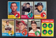 1963 Topps Baseball Lot 7 Cards