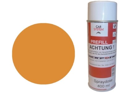 1x Sprühdose 400ml 1K Autolack DDR Saharabraun 2 Glanz Gelb Simson Oldtimer