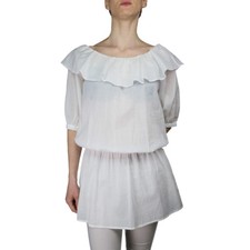 Marlboro Classic Camicia in Cotone Donna Bianco | -60 % OCCASIONE | 