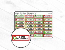1170-1 Christmas Countdown Planner Stickers.