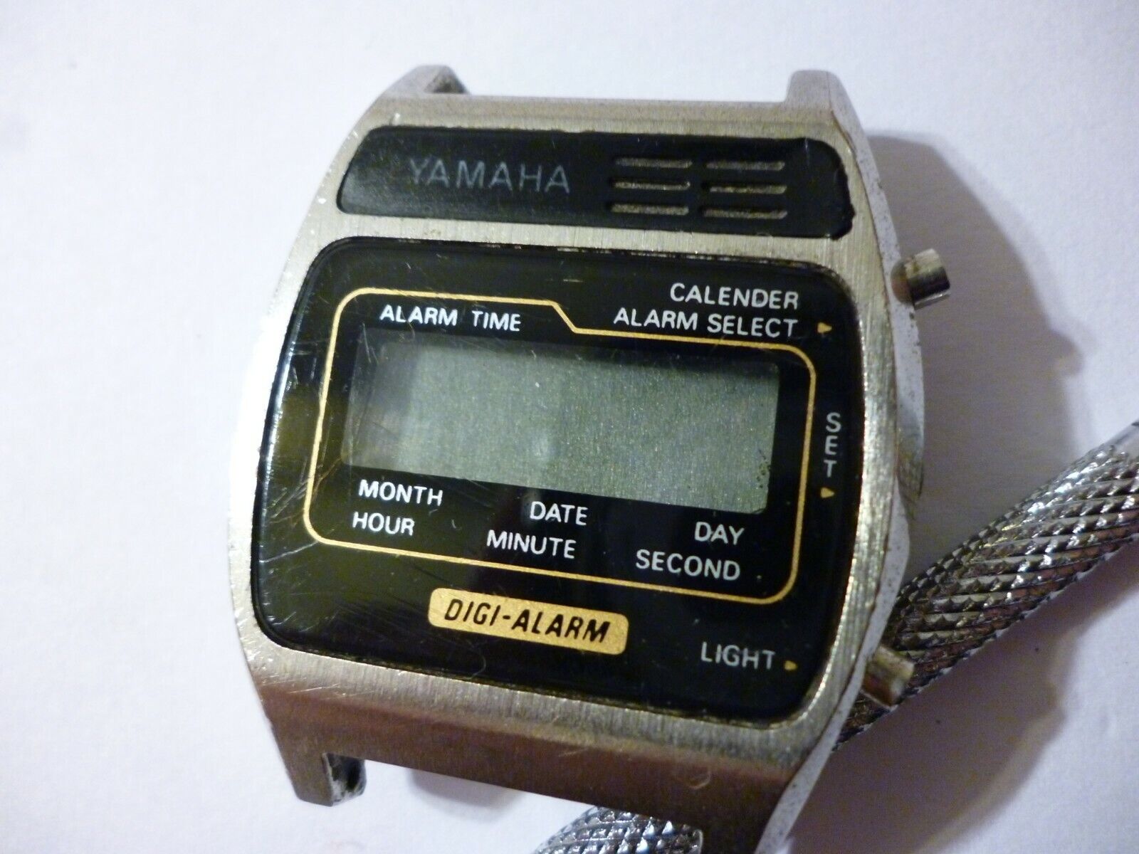 Yamaha Digi-Alarm men´s vintage quartz wristwatch Hong Kong as is condition