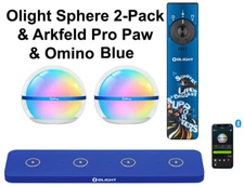 Olight Sphere Ambient Light 2-Pack, Arkfeld Pro Paw Edition, and Omino Blue