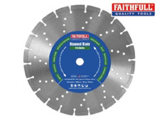 Faithfull Professional Diamond Blade 300mm Diameter x 20mm Bore 4 Hard Materials