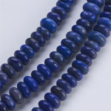 3 Strands Rondelle Natural Lapis Lazuli Beads 4.5 5x2 2.5mm Hole 0.8mm 15.3''