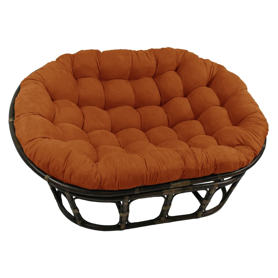 Microsuede Indoor Double Papasan Cushion (Cushion Only) Large - Image 2 of 4