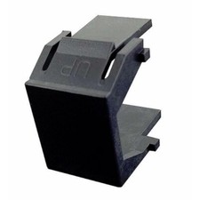 Lot4 Keystone BLANK Insert/Cover wall face plate/surface mount hole/jack S BLACK