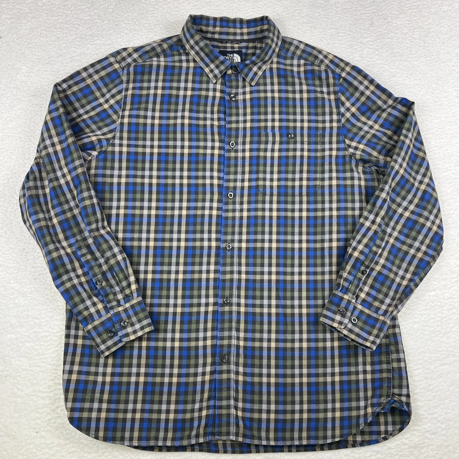 The North Face Shirt Mens XL Plaid Button Down Long Sleeve Outdoor Casual