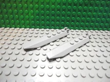 Lego 2 Classic Light Gray 1x8 hinge plate angled side extension wing plane