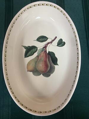QUEENS Hookers Fruit Pear Oval Baking Serving Dish Royal Horticulture Society
