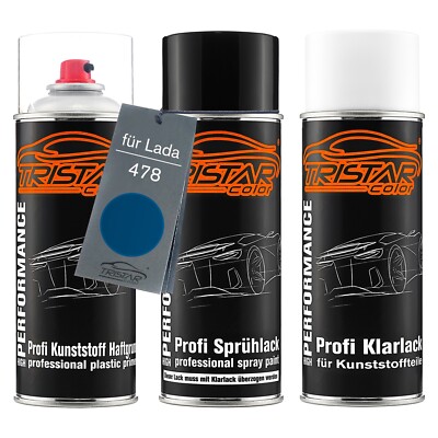 Lack Spraydosen Set Kunststoff für Lada 478 Sliva Metallic Prune Metallic