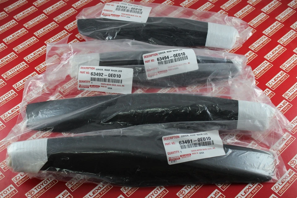 Lexus RX330 RX350 RX400h Roof Rack Cover Leg Set OEM Genuine Complete Set of 4 - Image 2 of 4