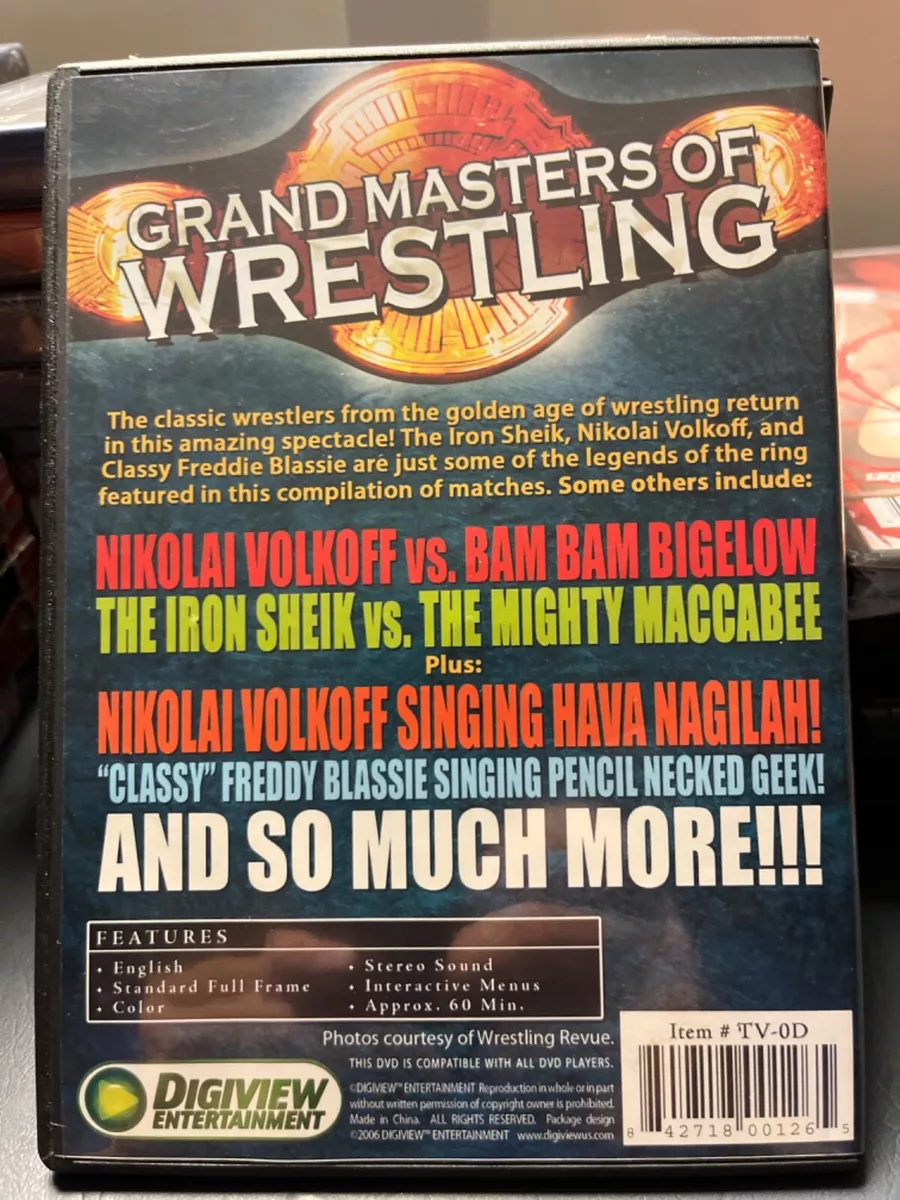 Grand Masters Of Wrestling Vol 2 DVD Nikolai Volkoff Iron Sheik Blassie