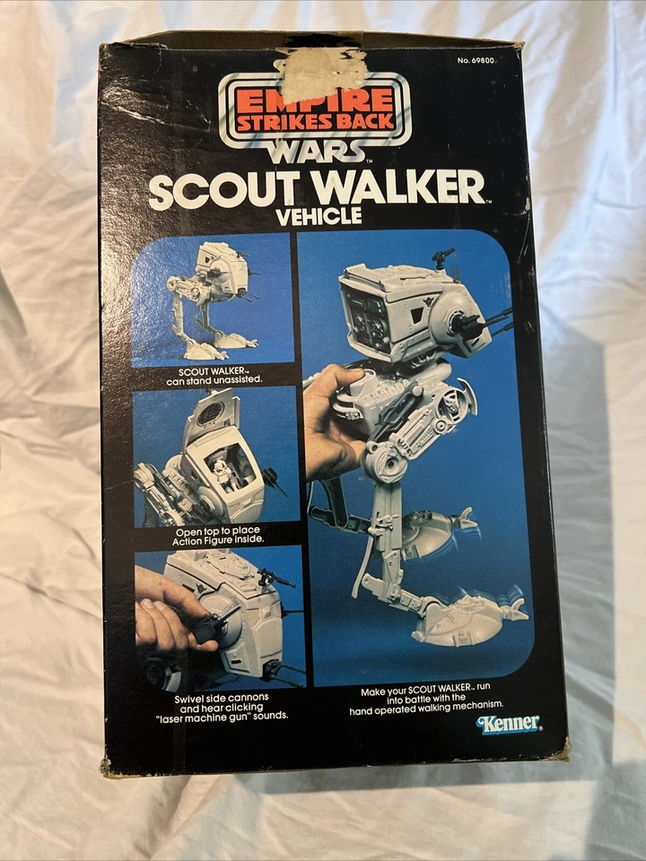 Kenner Star Wars Empire Strikes Back 1981 ESB AT-ST Scout Walker caja sellada sin usar, en caja sellada Foto 4 de 4