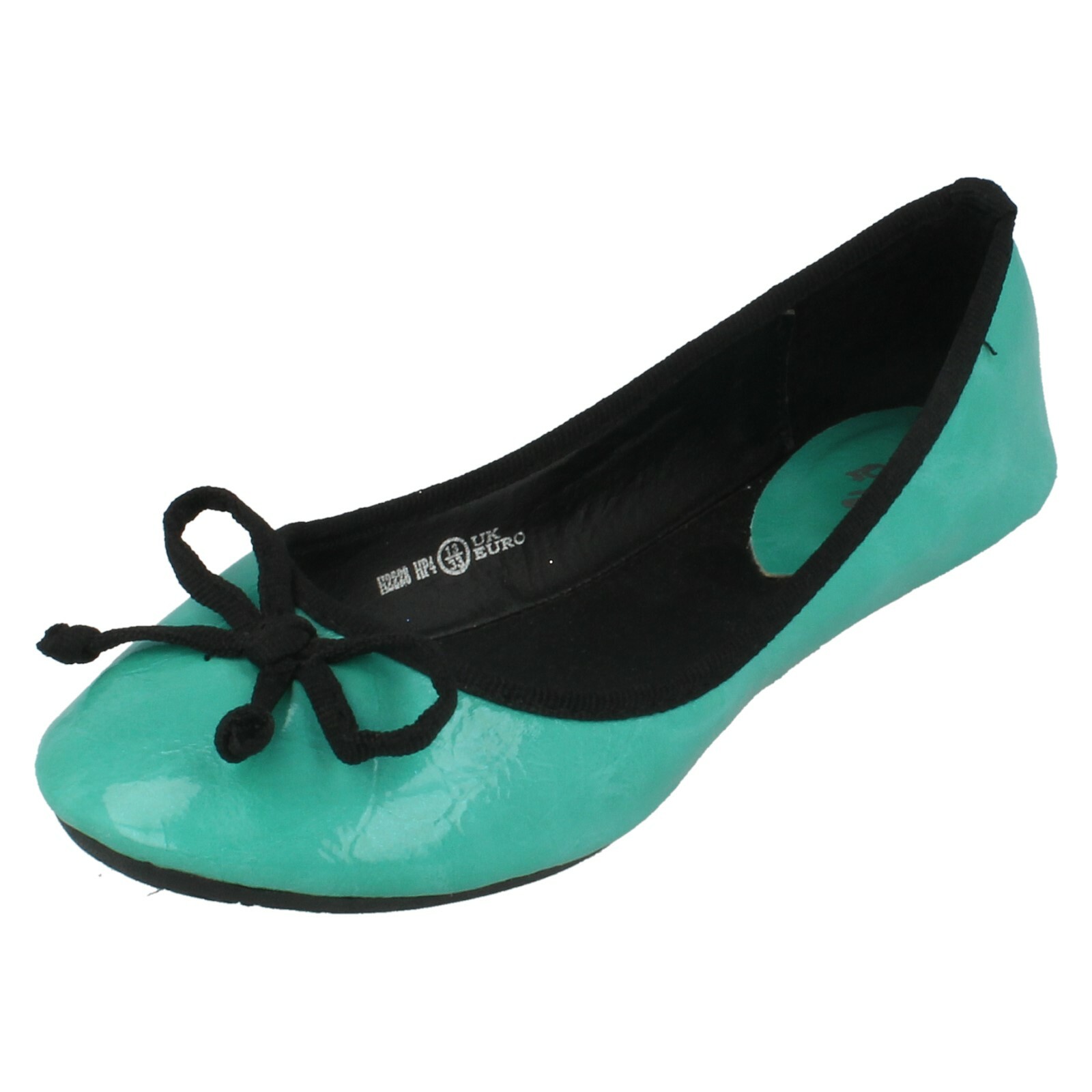 Niña Cutie Planos sin Cordones Estilo Bailarina Arco En Front Zapatos H2R228