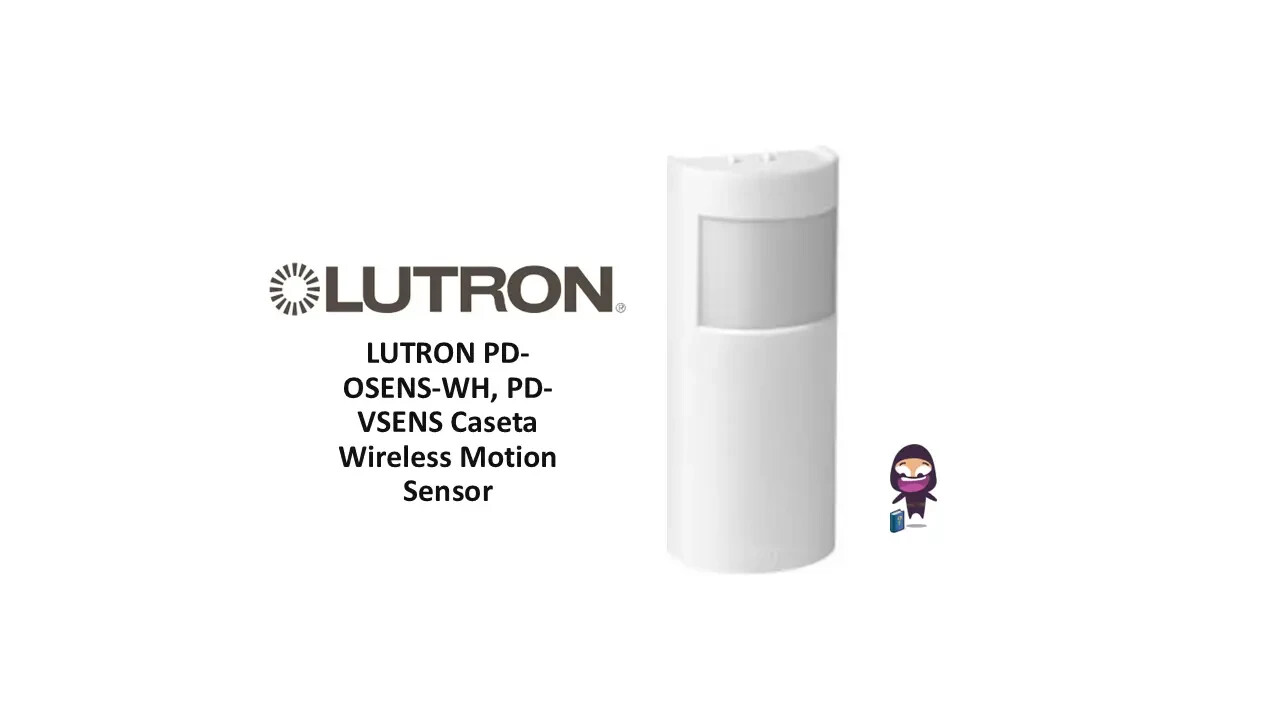 Lutron Caseta Motion Sensor PD-OSENS-WH - Auto On/Off - PD-OSENS-WH - White