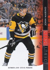 20/21 UD..JOHN MARINO..DEBUT DATES..# DD-20..PENGUINS..FREE COMBINED SHIP