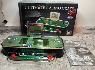 Excalibur Ultimate Casino Craps Talking Electronic Game 594-SG - TESTED - HTF