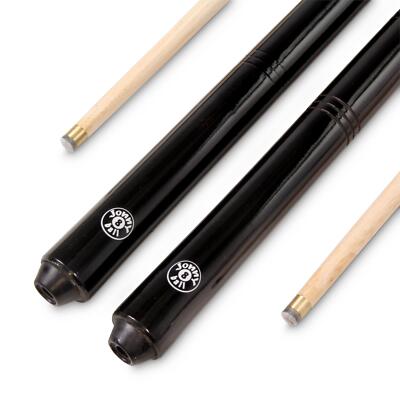 Jonny 8 Ball Pub Style 2 Stück Snooker Pool Queue Set 9,5 mm Spitze - zwei 57 Zoll Queues