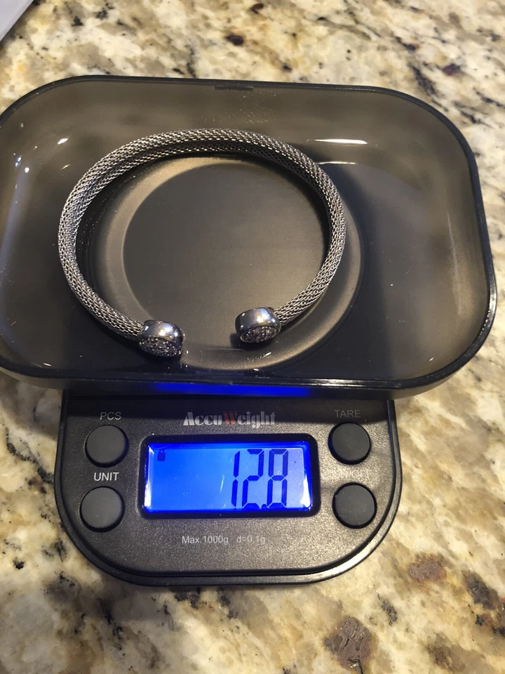 TOUS 18k Mesh Diamond Cuff - Image 2 of 4