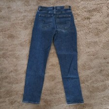 American Eagle Womens Mom Jean High Rise Relaxed Fit Stretch Denim Blue Size 6
