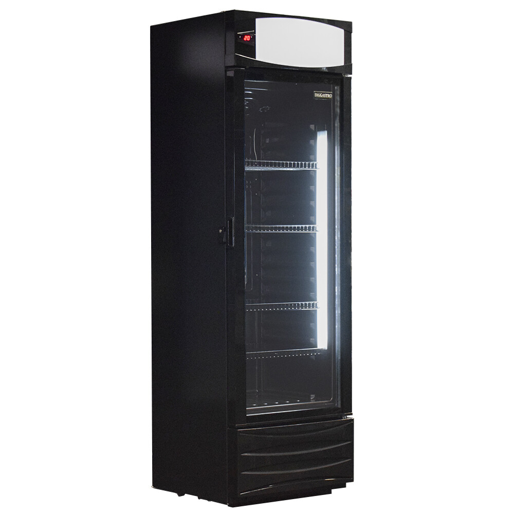 Getränkekühlschrank 400L – Schwarz - Glastür - Digitales Temperaturdisplay