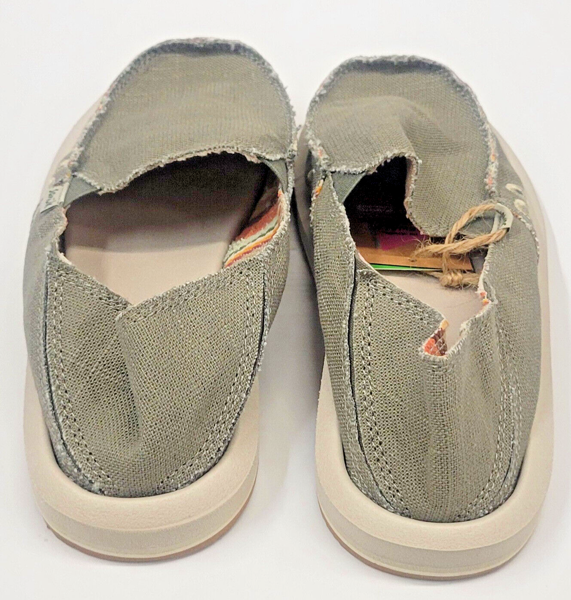 Sanuk Womens Donna Hemp Smokey Olive 9 | eBay