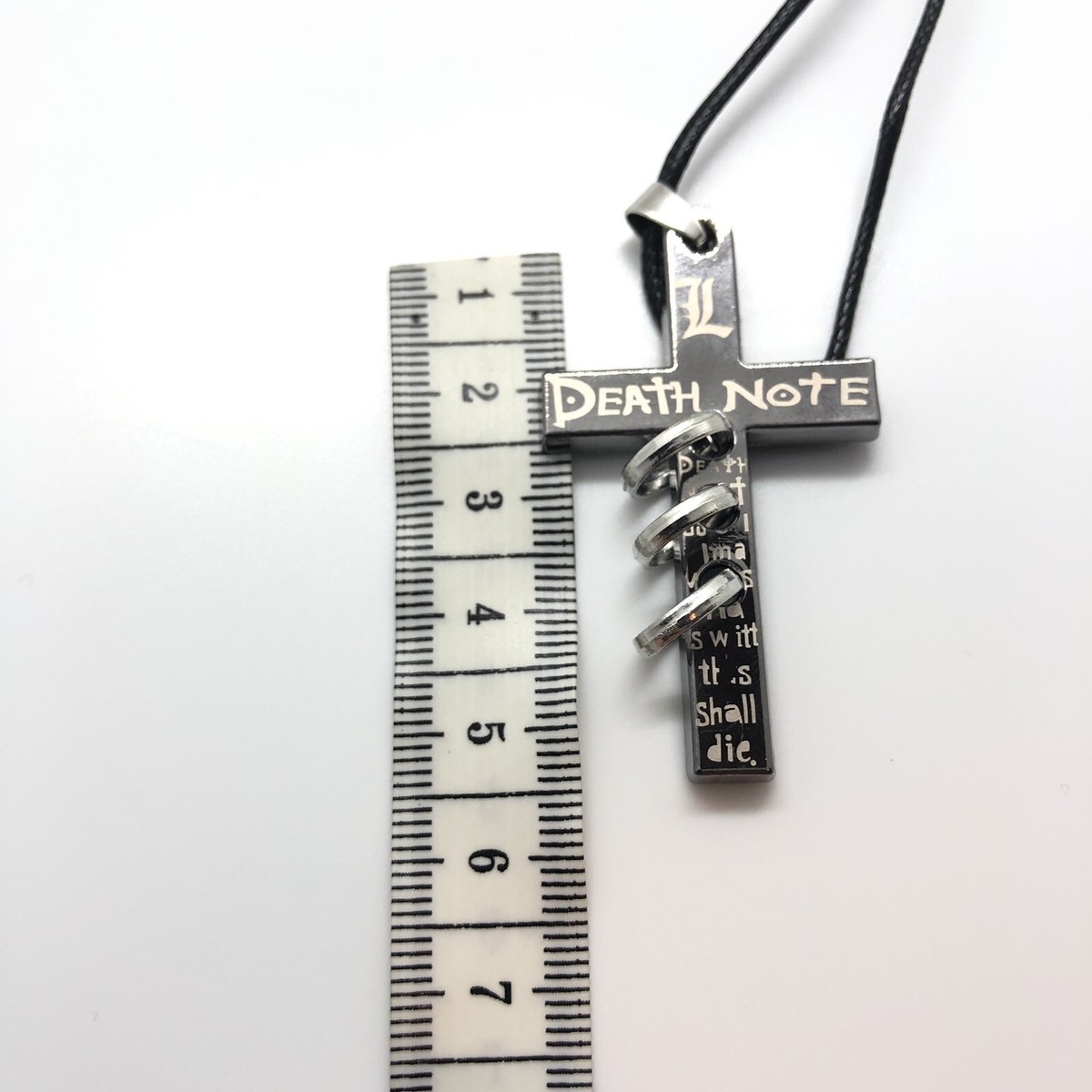 Death Note Cross Pendant Necklace Anime Crucifix Collectible Gift