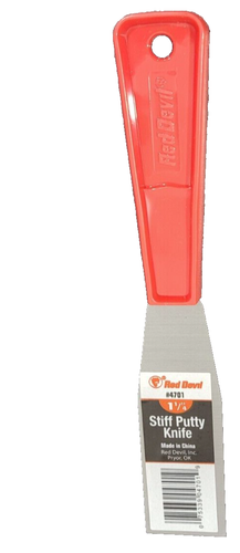 LOT OF 6 Red Devil Professional Series 4701 Stiff Putty Knife; 1 1/4" Blade - Picture 2 of 5