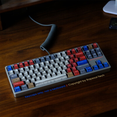 RGB Multi-solor Manga Keycaps Hand-drawn Style Set PBT For Mechanical Keyboards