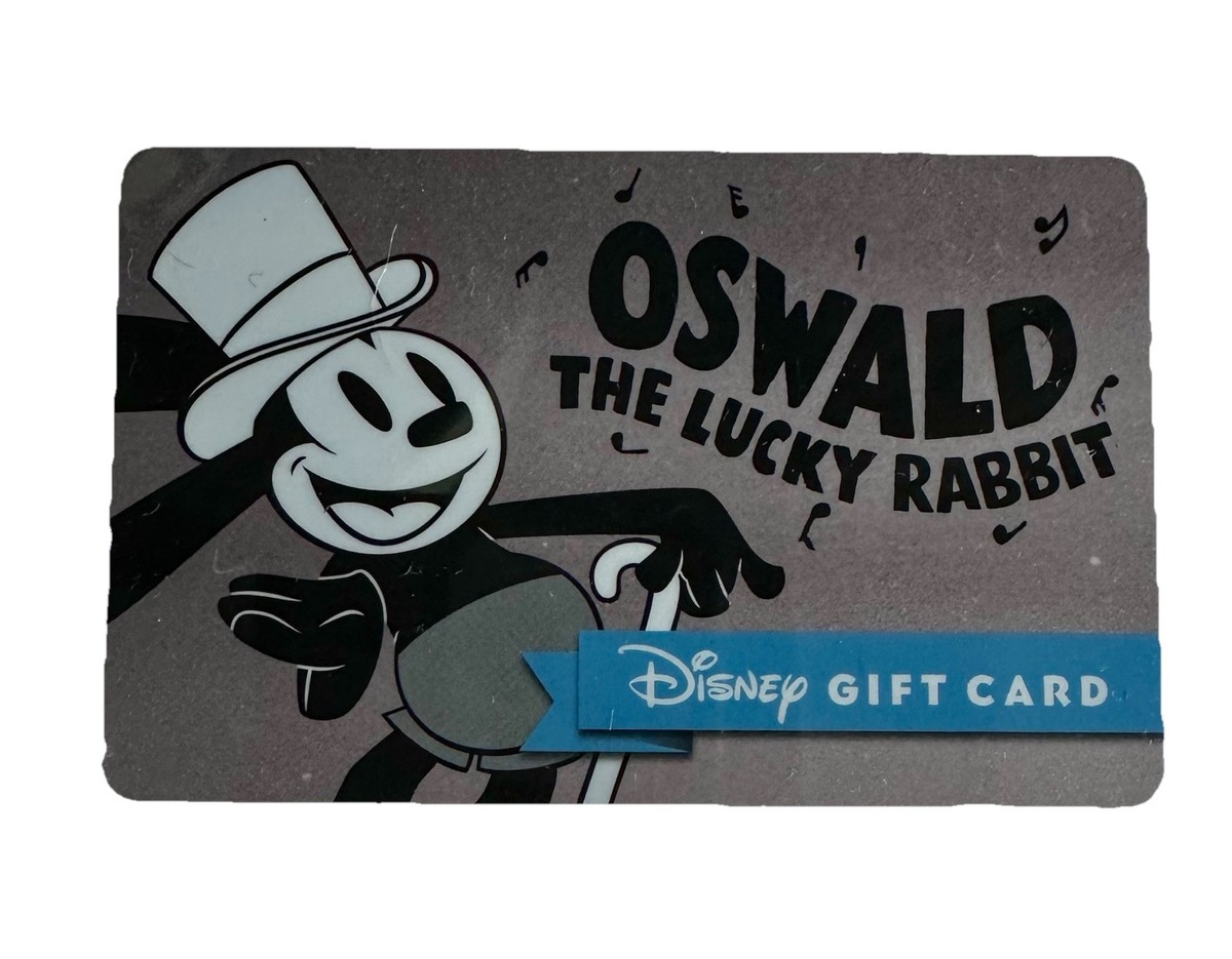 Disney Collectable Gift Card Featuring Oswald The Lucky Rabbit