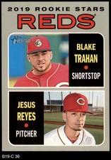 2019 Topps Heritage #36 Blake Trahan / Jesus Reyes Reds RC Stars RC 8 - NM/MT