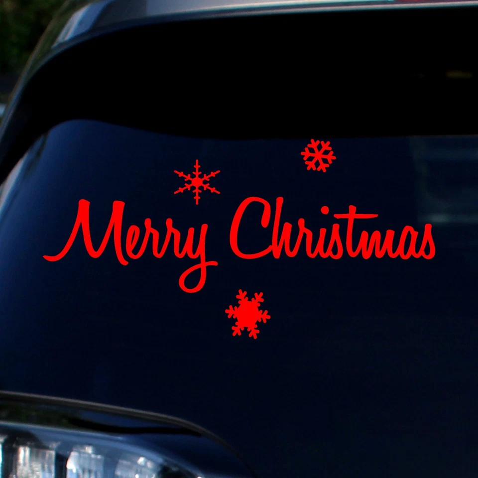 Merry Christmas Sticker Decal - Holidays Words Phrases - Image 2 of 4