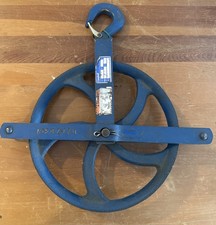 Campbell Gin Wheel Roofer's Block 12" Pulley Sheave 1000lbs USA 🇺🇸 Nice!