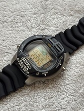 Seiko Scubamaster Digital SBCK001 Titanio Orologio Subacqueo Display Profondità