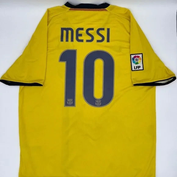 Messi #10 Barcelona 2008/2009 Away ORIGINAL Nike VTG Rare Soccer Jersey (L)