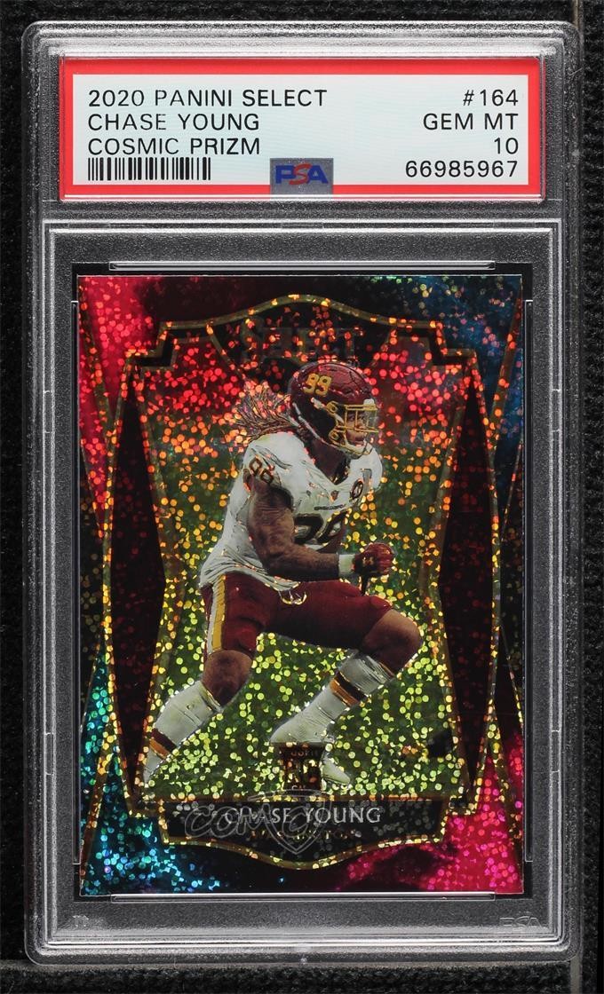 2020 Select Premier Level Cosmic Prizm Chase Young #164 PSA 10 GEM MT Rookie RC