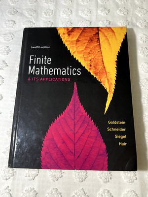 Finite Mathematics & Its Applications - 12th Edition- Very Good