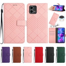For Moto G Stylus/Pure/Play/Power Wallet Magnetic Flip Stand Leather Case Strap
