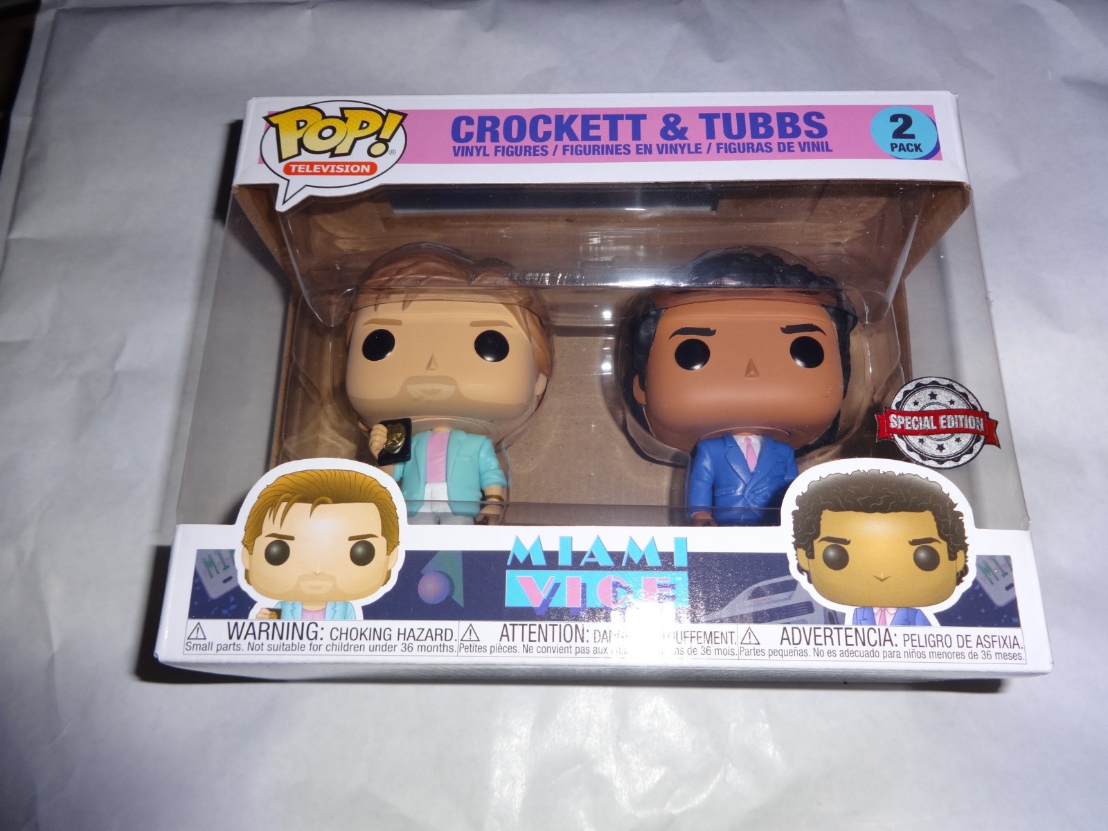 Funko POP! TV: Miami Vice - 2 Pack Crockett & Ricardo Tubbs, - Collectable Vinyl